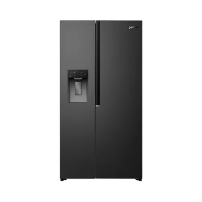 GORENJE Side-by-Side Kühlschrank NRS917E61BX | 528l | NoFrost Plus | Eis-&Wasserspender | 178,6x91,1x61,5cm | schwarz