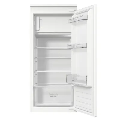 Gorenje Einbau-Kühlschrank mit Gefrierfach RBI512E21 | 179L | Schlepptür | 122cm | EEK E | leise 35dB | LED | Weiß
