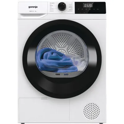 gorenje Wärmepumpentrockner DHNE93/DE | 9 kg | freistehend | Inverter-Motor | 15 Programme | Knitterschutz | weiß