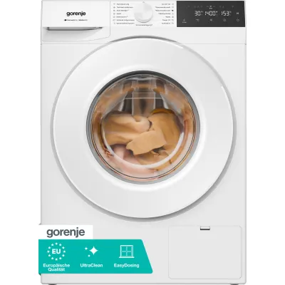 Gorenje Waschmaschine Frontlader WGW474A21 | 7 kg | 1400 U/min | Energieklasse A | WLAN | Dampf | SuperSilent | Weiß