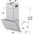 Bild: Gorenje Kamin-Dunstabzugshaube WHI849EB | 80 cm | 608 m³/h | schräge Bauweise | TouchControl | LED | Schwarz Glas