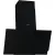 Bild: Gorenje Kamin-Dunstabzugshaube WHI849EB | 80 cm | 608 m³/h | schräge Bauweise | TouchControl | LED | Schwarz Glas