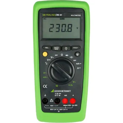 Gossen Metrawatt METRALINE DM41 Digital-Multimeter | Spannung, Strom, Widerstand, Temperatur | CAT III 600V