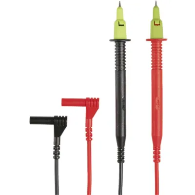 Gossen Metrawatt Kabelset KS17-2 für Multimeter | Sicherheits-Prüfspitzen | 4mm Stecktechnik | 1,3m | 16A | CAT IV | PVC