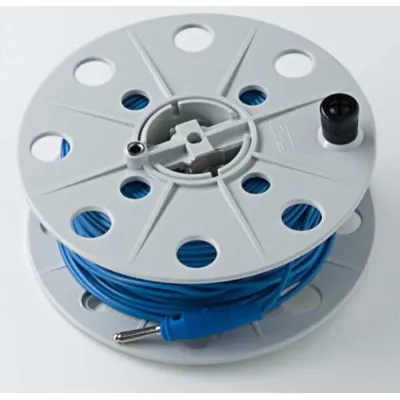 Gossen Metrawatt Kabeltrommel TR50 | 50m Messleitung | Kunststoff | 10A | CAT II | grün | für Erdungsmessung