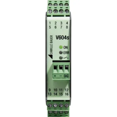 Camille Bauer Messumformer SINEAX V604s | 2 Analog-Eingänge | 2 Ausgänge | RS-485 | AC/DC 24–230V