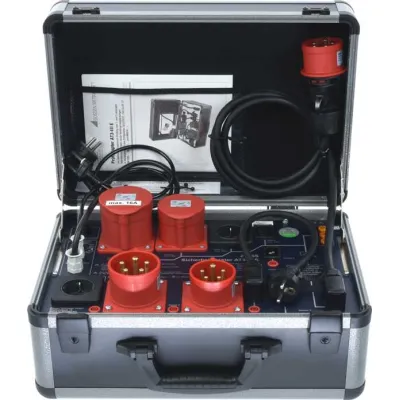 Gossen Metrawatt Prüfadapter AT3-III E Z745S | CEE-Messadapter 16/32A | 1-/3-Phasen | Differenzstrom | schwarz