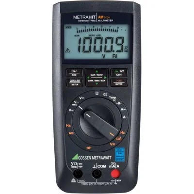 Gossen Metrawatt Multimeter METRAHIT AM TECH | TRMS | 12.000 Digits | DAkkS-Kalibrierschein | CAT IV 600V | IP52