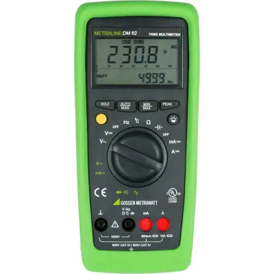 Gossen Metrawatt Multimeter METRALINE DM62 | TRMS Digital | Temperatur | CAT IV 300V | 1000V AC/DC