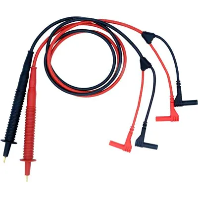 Gossen Metrawatt Kelvin-Sonden Set Z227O | 4-Leiter Messung | 4 mm Stecker | 300V CAT II | 10A | PVC | rot/schwarz