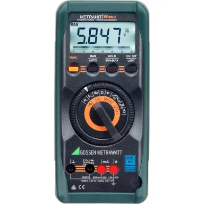 Gossen Metrawatt Multimeter METRAHIT WORLD TRMS | 6000 Digits | CAT IV 600V | Temperaturmessung | DAkkS-zertifiziert