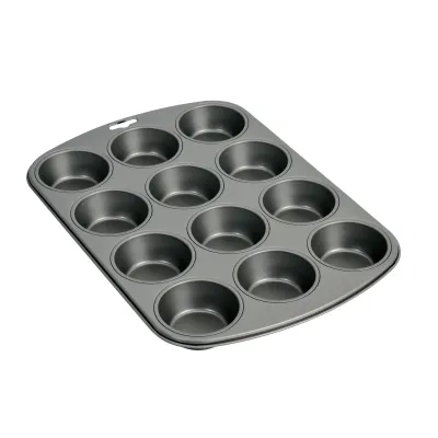 KAISER Muffinform 12er Gourmet | Antihaft | Stahl | auslaufsicher | Made in Germany | backofenfest bis 230°C