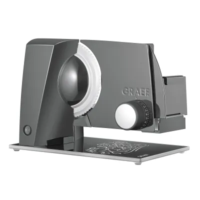 Graef Allesschneider S12002 SKS110 | Metall | Edelstahlmesser Ø170mm | Schnittstärke 20mm | Schwarz