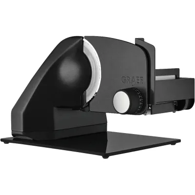 Graef Elektro-Allesschneider C95 Classic | Metall | 170W | Edelstahlmesser Ø170mm | MiniSlice | schwarz