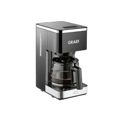 Graef Filterkaffeemaschine FK402EU | 10 Tassen | 1,25l Glaskanne | Warmhaltefunktion | Vorbrühfunktion | Tropfstopp