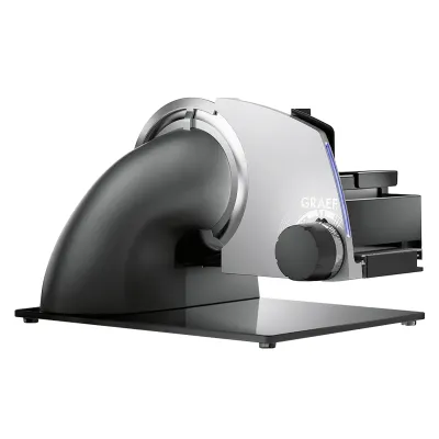 GRAEF Allesschneider SKS 720 S72016 | Vollmetall | Edelstahlmesser 170 mm | Schnittstärke bis 20 mm | Glasboden