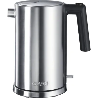 Graef Wasserkocher WK600EU | 1,5 Liter | Edelstahl mattiert | kabellos | 2015 W | Kalkfilter | 360° Basis | schnurlos