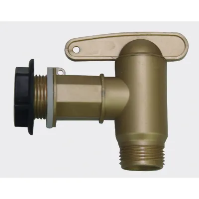 Garantia Kunststoff-Auslaufhahn 504044 | 13/16/19mm | schnelle Durchflussmenge | Universalanschluss | Messingoptik