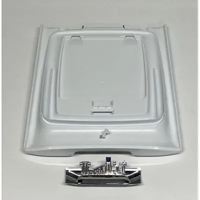 Griffblende Chrom für Waschmaschine Haier Candy Hoover 49129871 Tür, Verkleidung