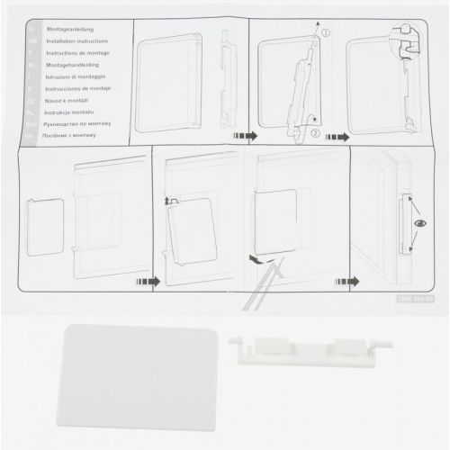 Bild: Griffplatte Gefrierfach für Kühlschrank Liebherr 959022800 weiß 100x65mm