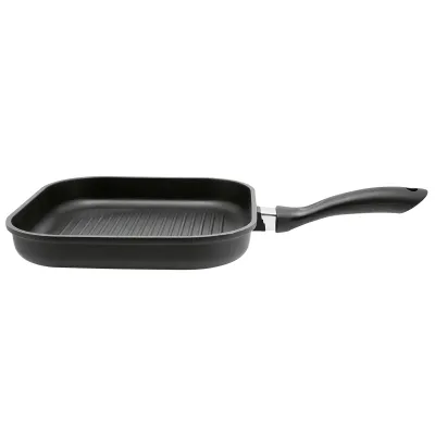 ELO Grillpfanne Alucast 15828 | 28x28 cm | Induktion | Aluguss | PFAS-frei | Antihaft | spülmaschinengeeignet | schwarz