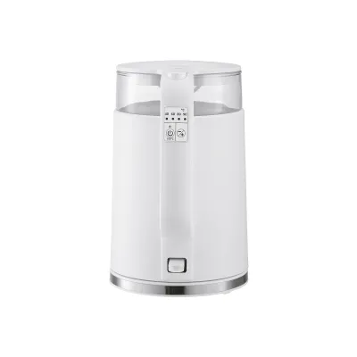 GROSSAG Wasserkocher WK24.00 | Glas Wasserkocher 1,7l | 5 Temperaturstufen | Warmhaltefunktion | Kalkfilter | weiß