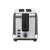 Bild: GROSSAG Toaster TA28.07 | 2-Scheiben Toaster | Retro Design | Edelstahl & Chrom | Brötchenaufsatz | schwarz metallic