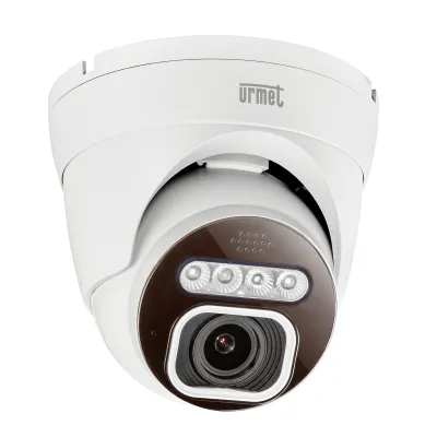 Grothe IP Dome-Kamera VK 1099/542 | 5MP Überwachungskamera | 2,8-12mm Objektiv | IR Nachtsicht 25m | PoE | IP67 | weiß