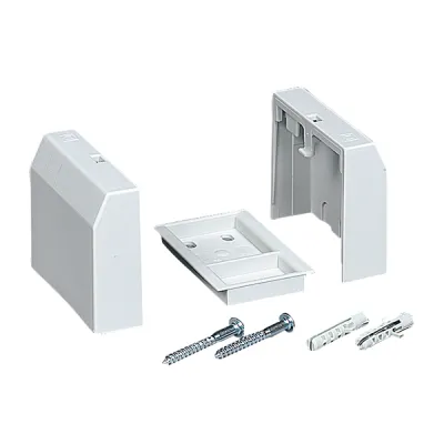 Grothe Aufputz-Montageset GT 36 AP | 14936 | Montagebausatz für Trafo | 2TE | 36mm Breite | IP20 | weiß