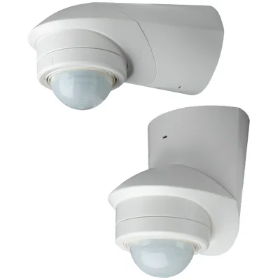 Grothe Bewegungsmelder BM240ws | PIR 240° Aufputz | IP55 | Reichweite 12m | Konstantlichtregelung | Weiß