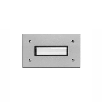 Grothe Klingeltableau ETA 801 EV1 | 1-fach | Aluminium silber eloxiert | Unterputz | beleuchtbar | witterungsbeständig