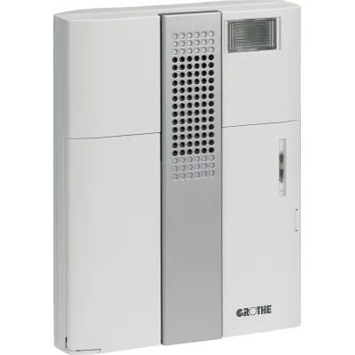 Grothe Funkgong Empfänger MISTRAL 300M E 43301 | 500m Reichweite | 17 Melodien | Blitzlicht | weiß