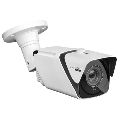 Grothe IP-Bullet-Kamera VK 1099/502B | 5MP Überwachungskamera | POE | 5–50mm motorisiertes Objektiv | IR 80m | IP67