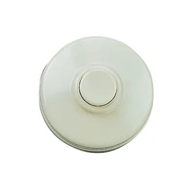 Grothe Klingeltaster KKO 5050 | Aufputz | rund | Kunststoff | Reibkontakt | 50x20mm | 24V | weiß