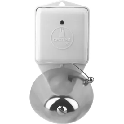 Grothe Klein-Läutewerk LTW 4477A | Klingel mechanisch 8-12V AC | 85dB | Schnellschlag | Schale Ø70mm | Aufputz | weiß