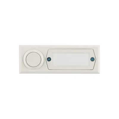 Grothe Klingeltaster ETA 2121A 51013 | Aufputz | 1-fach | Kunststoff | Namensschild | weiß | 32x90x18mm