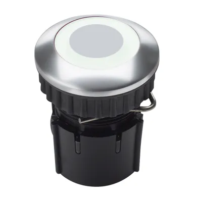 Grothe Klingeltaster LED-Ring PROTACT 230 LED Aluminium weiß Grothe Klingeltaste
