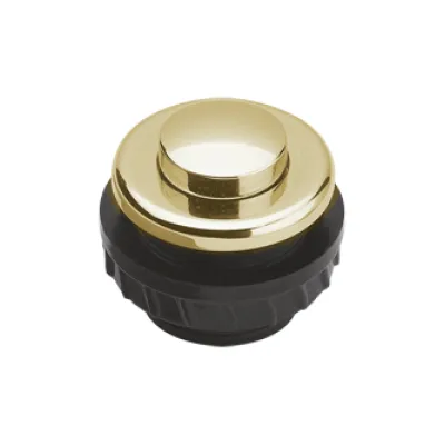 Grothe PROTACT 340 GO 62025 Klingeltaster rund | Unterputz | Messing vergoldet | IP65 | 16mm | vandalensicher | gold