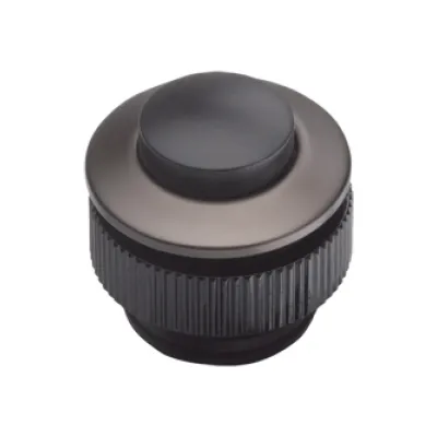 Grothe PROTACT 420 AL-KS Klingeltaster | rund | Unterputz | Aluminium schwarz | IP65 | vandalismussicher | 16mm | 24V