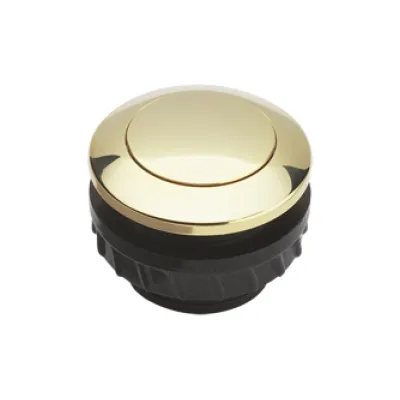 Grothe PROTACT 140 GO 62001 Klingeltaster rund | Messing vergoldet | 14,5 mm | Unterputz | IP54 | ohne Beleuchtung