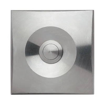 Grothe Etagenplatte ETA S 200 | Edelstahl-Klingeltaster 82x82mm | IP40 | Aufputz | vandalensicher