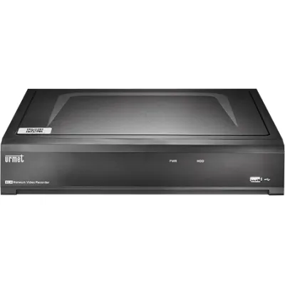 Grothe Netzwerkvideorekorder NVR 1098/324P | 4 Kanal | 4K Auflösung | 4 PoE-Ports | 1 TB HDD | H.265+ | für IP Kameras