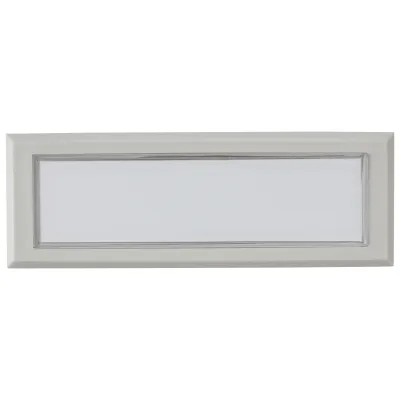 Grothe Klemmrahmen RÄHMCHEN 600 grau 98023 | Namensschild Türstation Serie 0800 | 20x57,5mm | Kunststoff