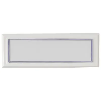 Grothe Klemmrahmen 600 | Namensschildrahmen Serie 0800 | 20x57,5mm | Schriftfeld 13x43mm | Kunststoff | weiß