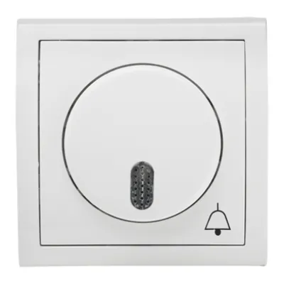 Grothe Signalgeber Unterputz SG 851 230V AC 24017 | akustischer Alarm 70 dB | IP20 | Kunststoff weiß | 8,8x9x5,6 cm