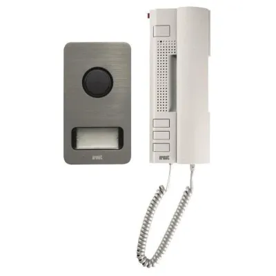 Grothe Sprechanlage 2-Draht-Set SET 1122/31 | Audio Türsprechanlage Einfamilienhaus | UTOPIA TS MIKRA | Aufputz | weiß