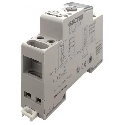 Grothe TA 220d Treppenlicht-Zeitschalter | 3/4-Leiter | 8-230V AC/DC | REG | Ausschaltvorwarnung | Dauerlicht