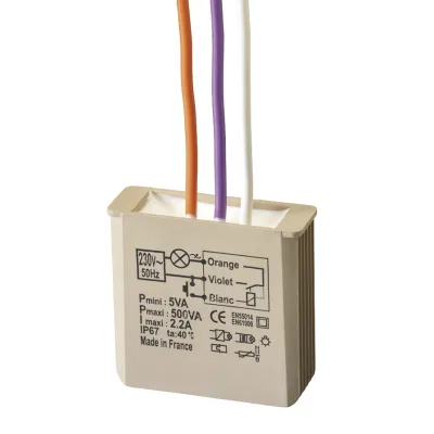 Grothe Treppenlicht-Zeitschalter UP MTM500E | 2min-4Std | 3-500W | 230V | elektronische Ausschaltvorwarnung | kompakt