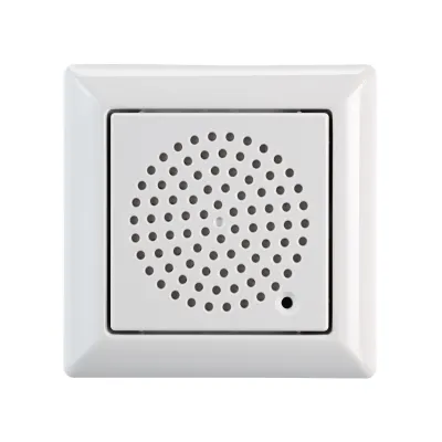 GROTHE Funkgong UP-FG E 230ws | Unterputz Türgong 230V | Sprachausgabe Deutsch | 83dB | 500m Reichweite | weiß