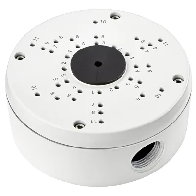 Grothe Verteilerdose VKZ 3000/102 | Anschlussdose für Urmet CCTV Kameras | IP66 | rund Ø134mm x 57mm | Kunststoff | weiß